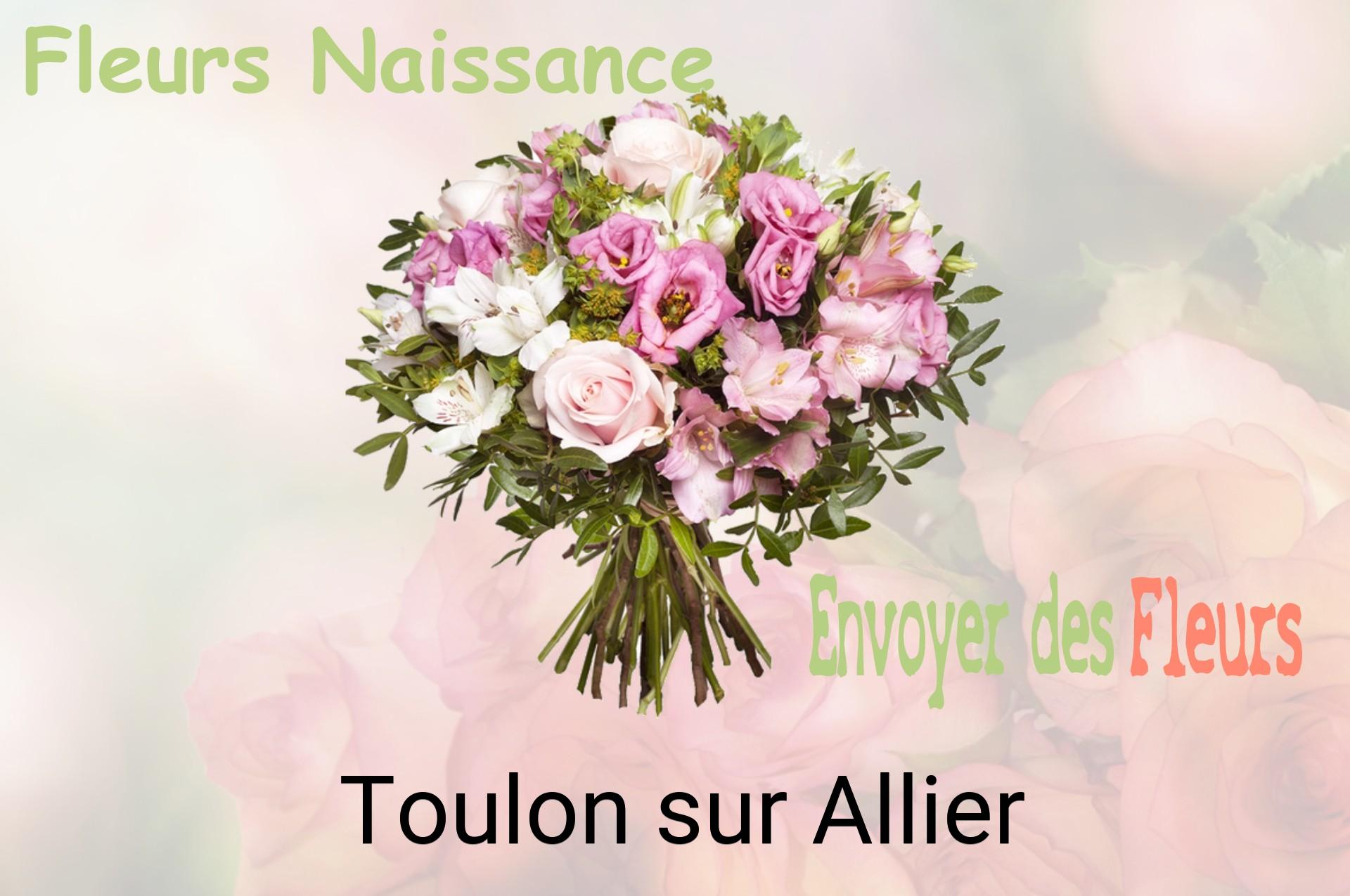 Bouquet de fleurs de naissance livré à Toulon-sur-Allier